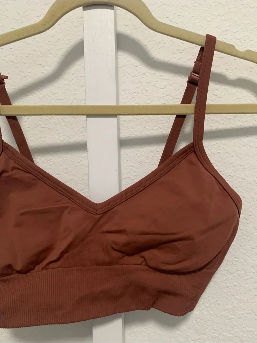 Lululemon Ebb to Street Brown Seamless Bralette